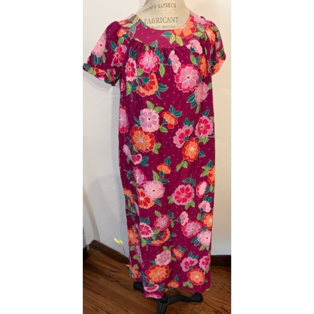 Vintage 70's Sears floral housedress Mrs. Roper realness 100% cotton